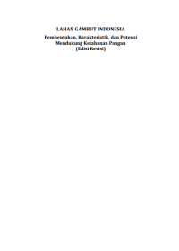 Image of E-book Lahan Gambut Indonesia : Pembentukan, Karakteristik, dan Potensi Mendukung Ketahanan Pangan