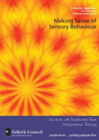 Image of E-book Making Sense of Sensory Behaviour