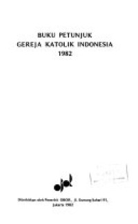 Buku Petunjuk Gereja Katolik Indonesia 1990