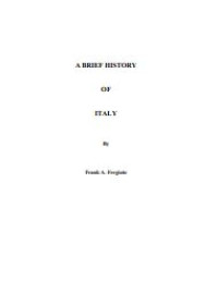 E-book A Brief of History of Italy