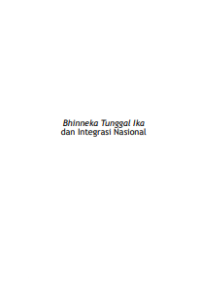 E-book Bhinneka Tunggal Ika dan Integrasi Nasional