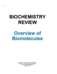 E-book Biochemistry Review : Overview of Biomolecules