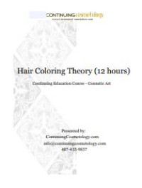 E-book Hair Coloring Theory