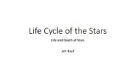 Image of E-book Life Cycle of the Stars
