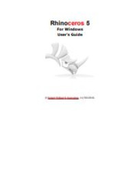 E-book Rhinocheros 5 : For Windows User's Guide