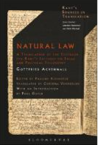 Image of E-book Natural Law : A Translation of the Textbook for Kant’s Lectures on Legal and Political Philosophy